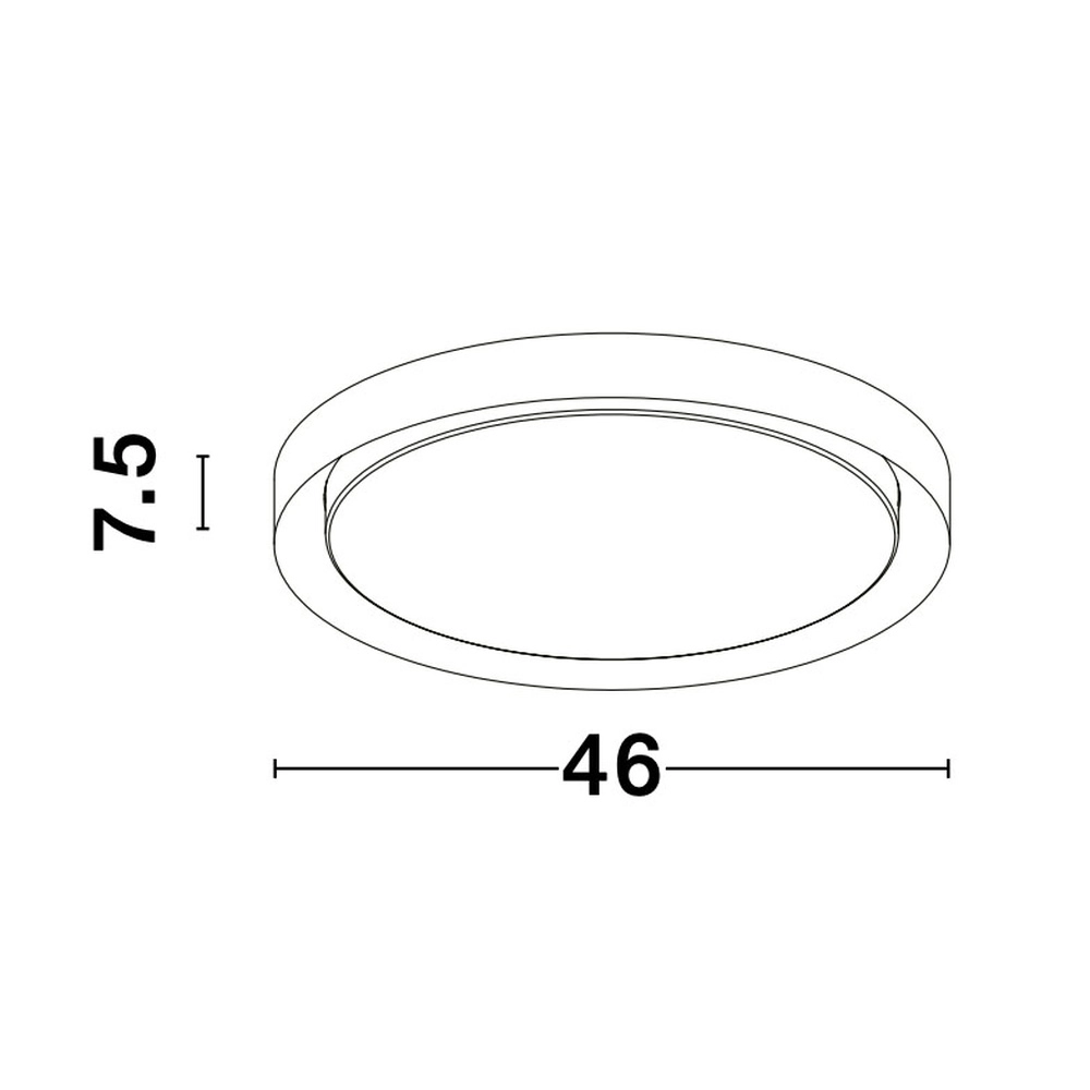 Plafonniere Troy wit Ø 46cm Lyora 5212017425782