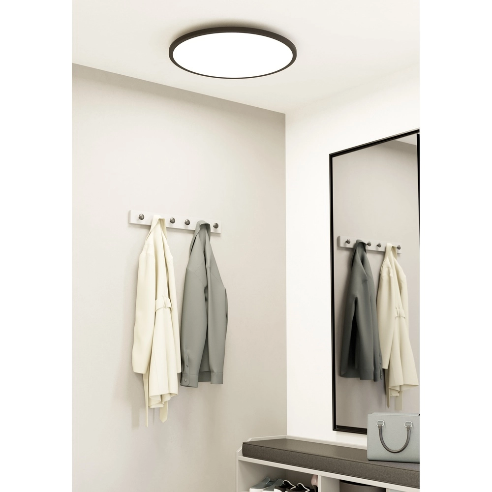 Slimme slanke plafondlamp Sarsina-Z Ø 60cm - zwart Eglo 9008606264070