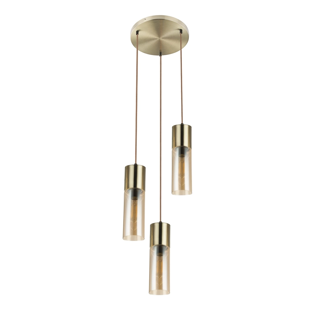 3-lichts hanglamp Annika goud design Globo 9007371409686