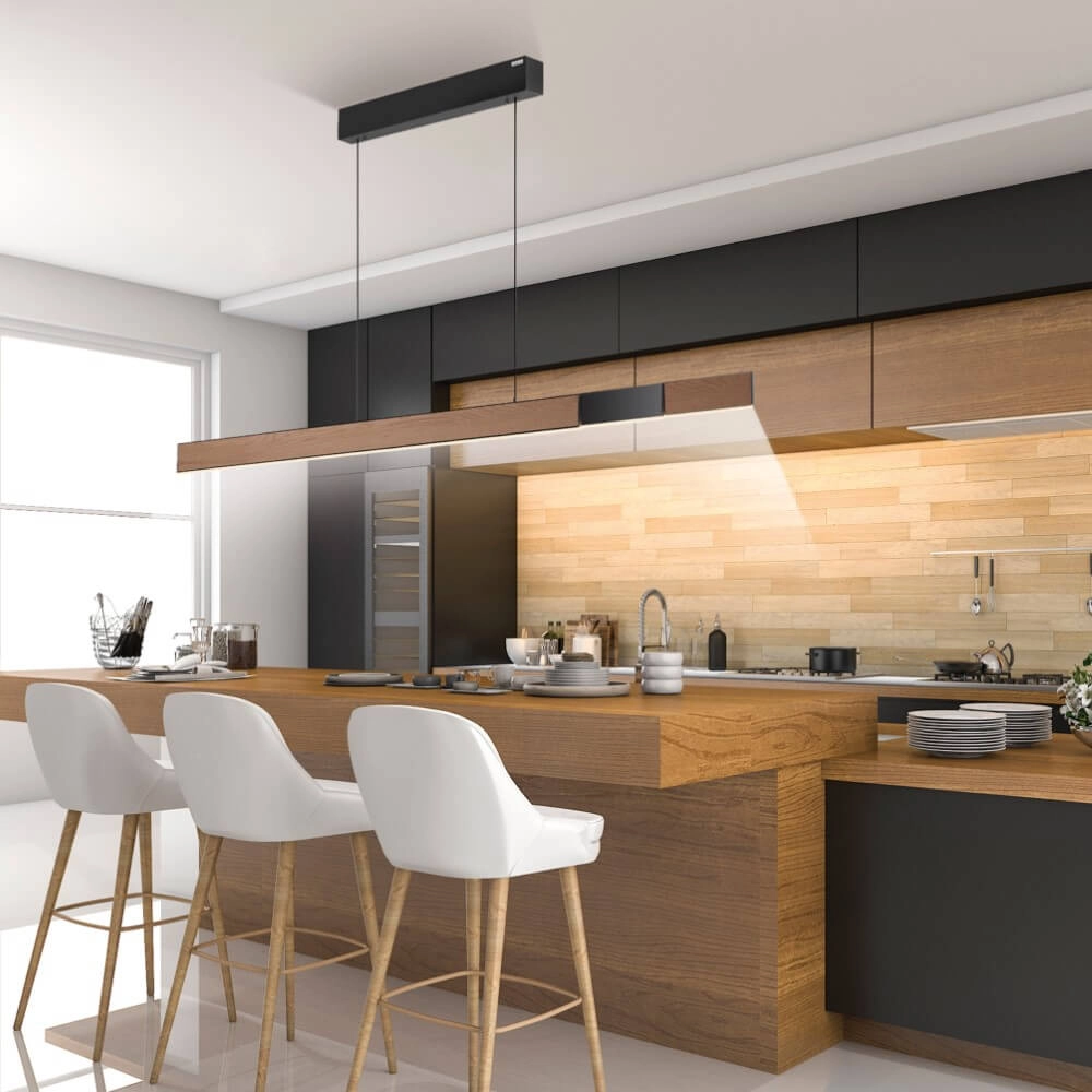Design hanglamp Pure Moto-Rise hout Paul Neuhaus 4012248374443