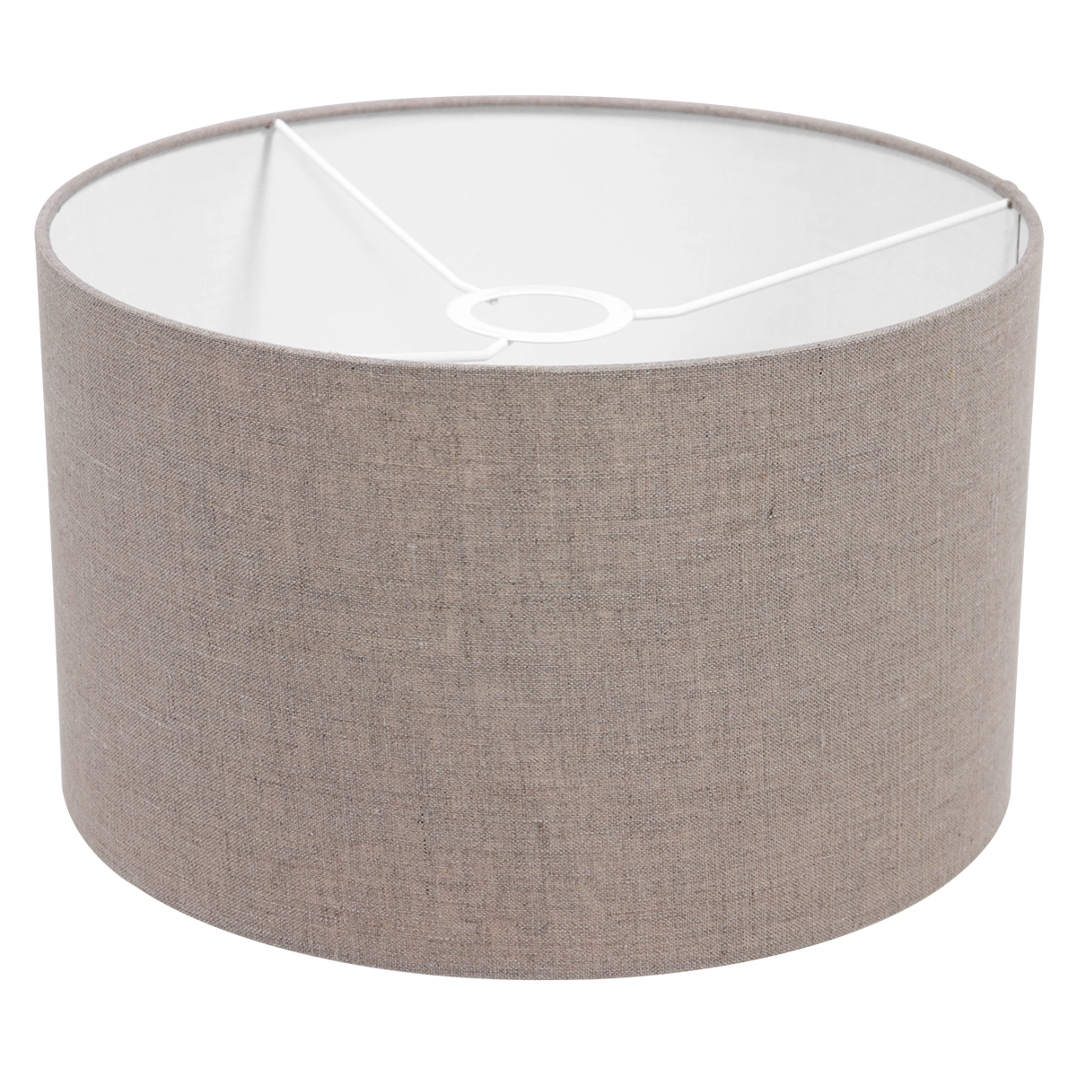 Wand Leeslamp Prestige Chic RVS met 30cm taupe lampenkap Steinhauer 8712746145779