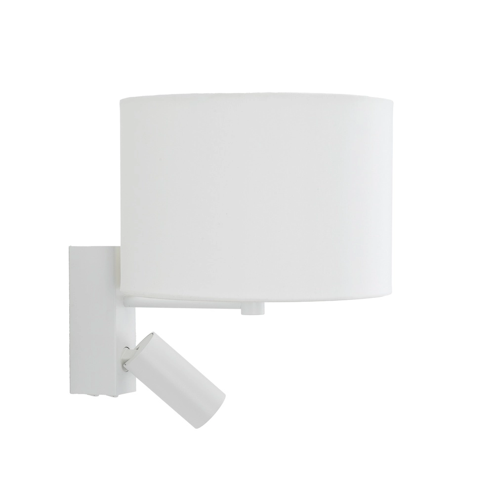 Witte wandlamp Lusso met schemerlampkap Lyora 5903139115209