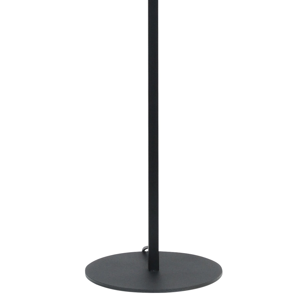 Zwarte vloerlamp Venus 150cm met zwarte lampenkap Masterlight 8718121204239