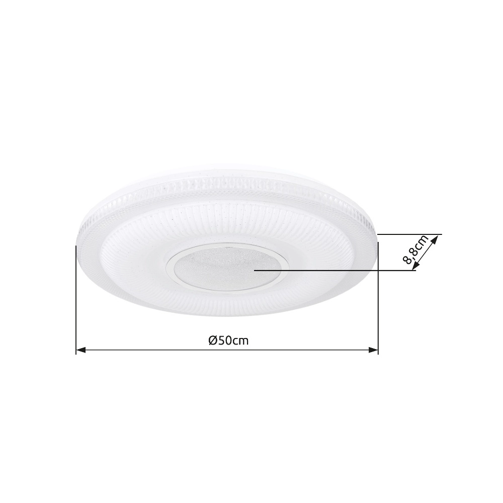 Plafondlamp Magnifique wit Ø 50cm Globo 9007371389841