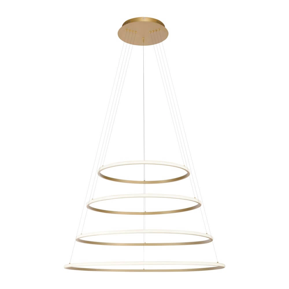 Moderne hanglamp Tessara messing Paul Neuhaus 4012248372661