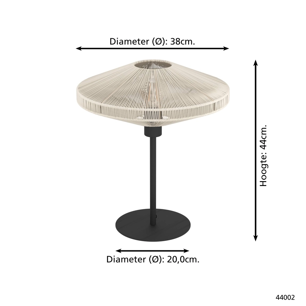 Touw tafellamp Midsumer Ø 20cm Eglo 9002759440022