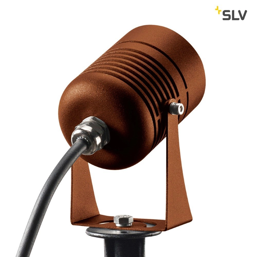 Tuinspot Led Spike 6w - 3000K - 8cm roestbruin SLV 4024163223843