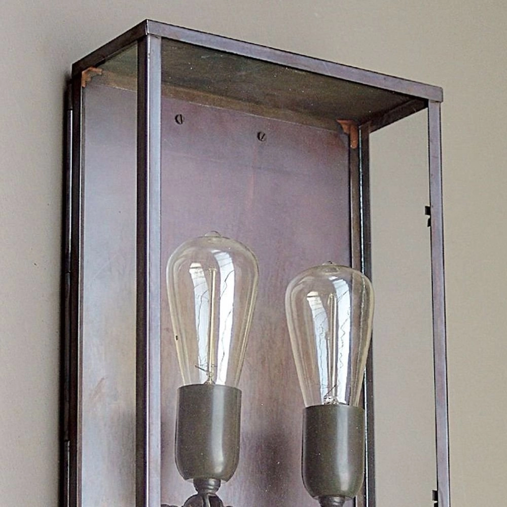 Landelijke Vitrine 2L Large wandlamp Authentage 8716803505421
