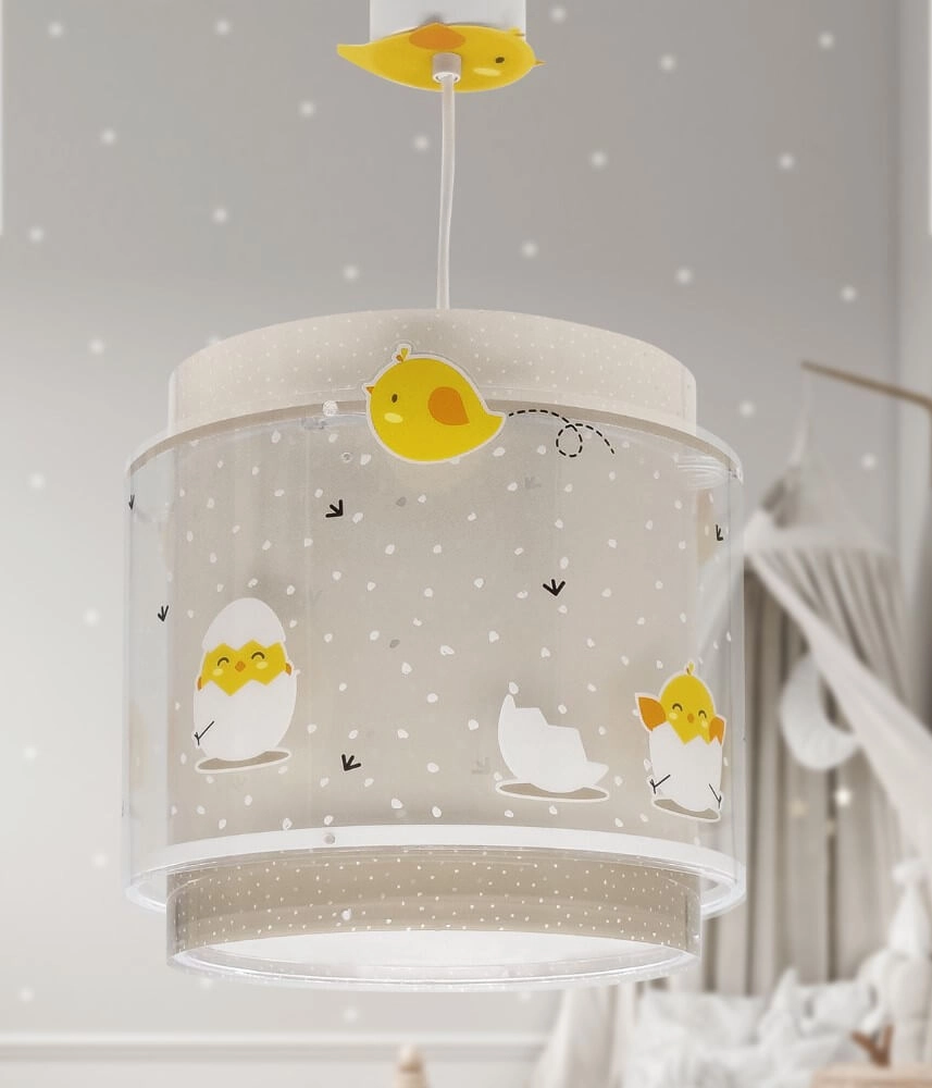 Taupe kinderkamer hanglamp Baby Chicken Dalber 8420406768724