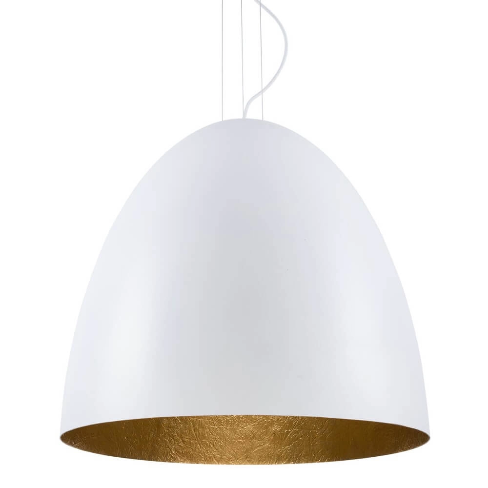 Witte hanglamp Egg XL Ø 75cm