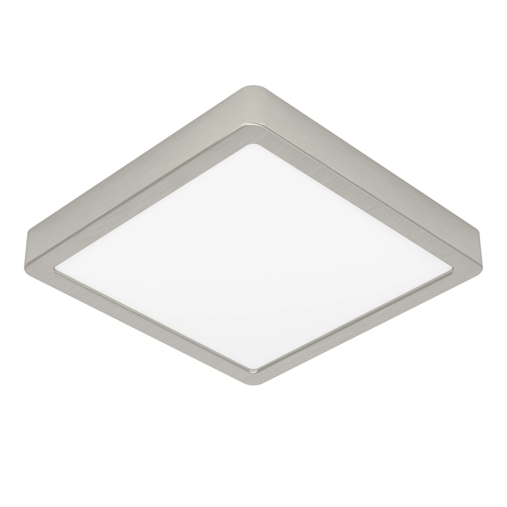 Led plafonnière Fueva 6 vierkant - rvs - 22x22cm
