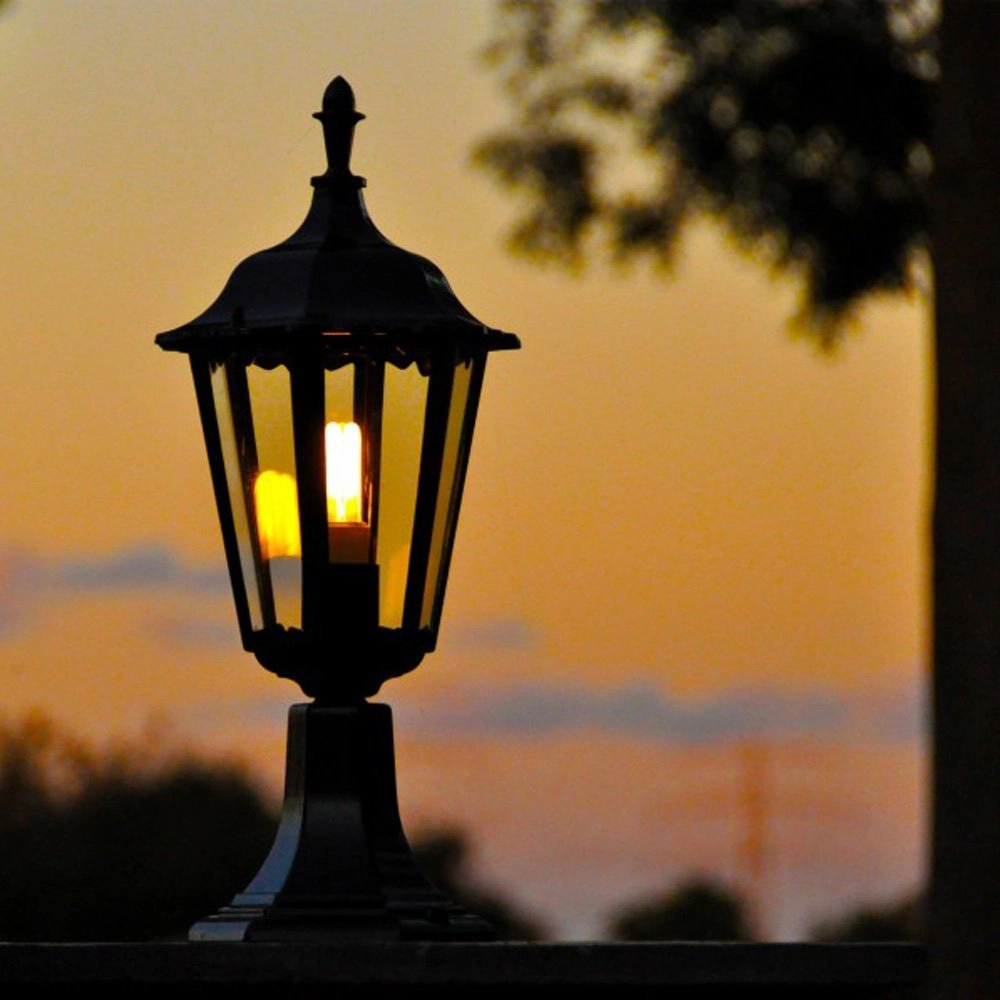 Klassieke tuinlamp Ancona zwart KS verlichting 8714732512947