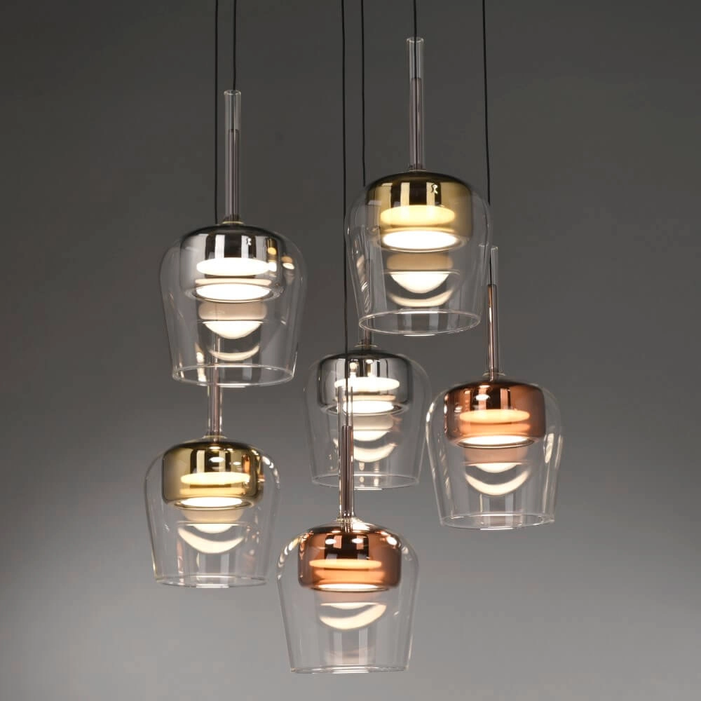 6-lichts hanglamp Q-Kon meerdere kleuren Paul Neuhaus 4012248383872