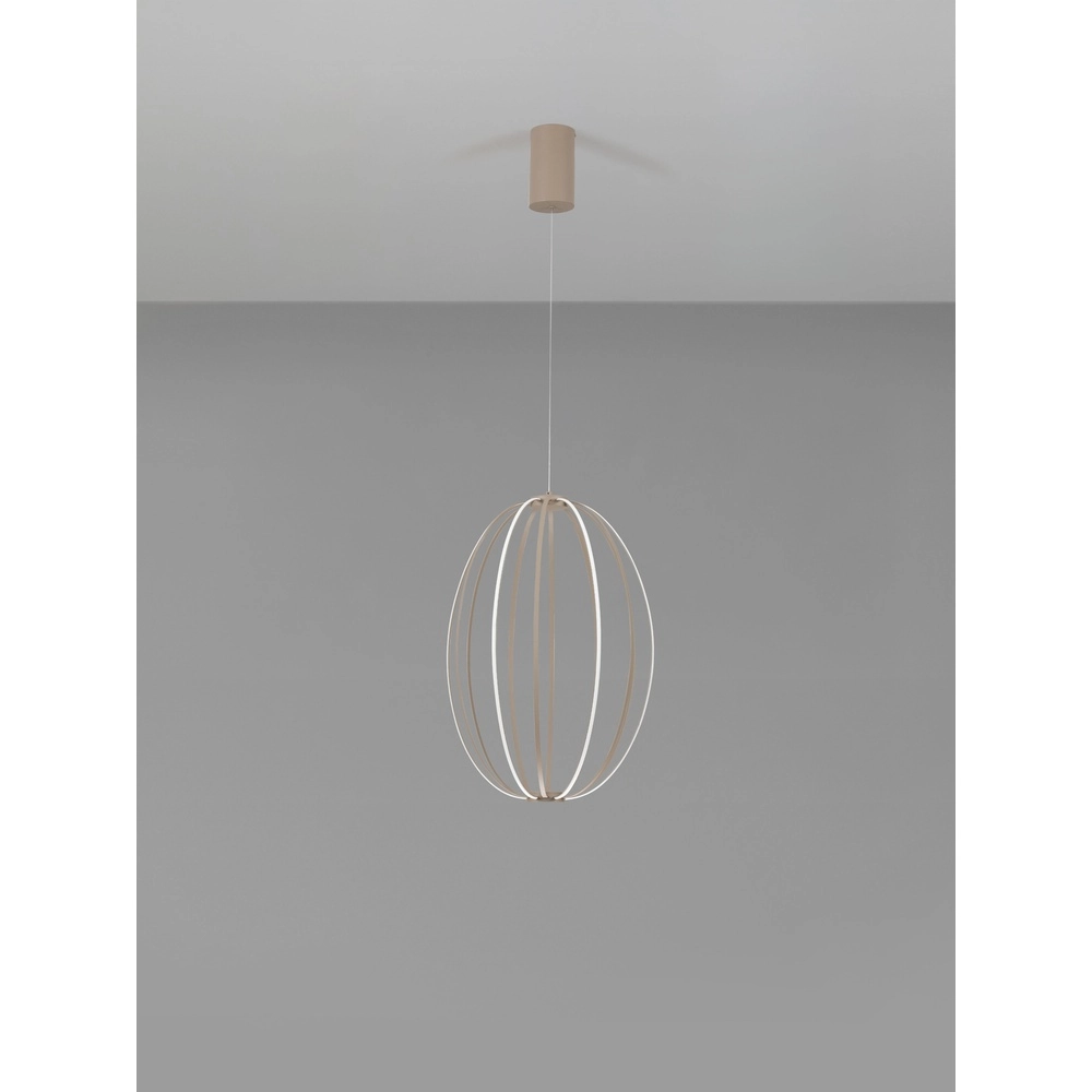 Hanglamp Brea beige Ø 40cm Lyora 5212017494399