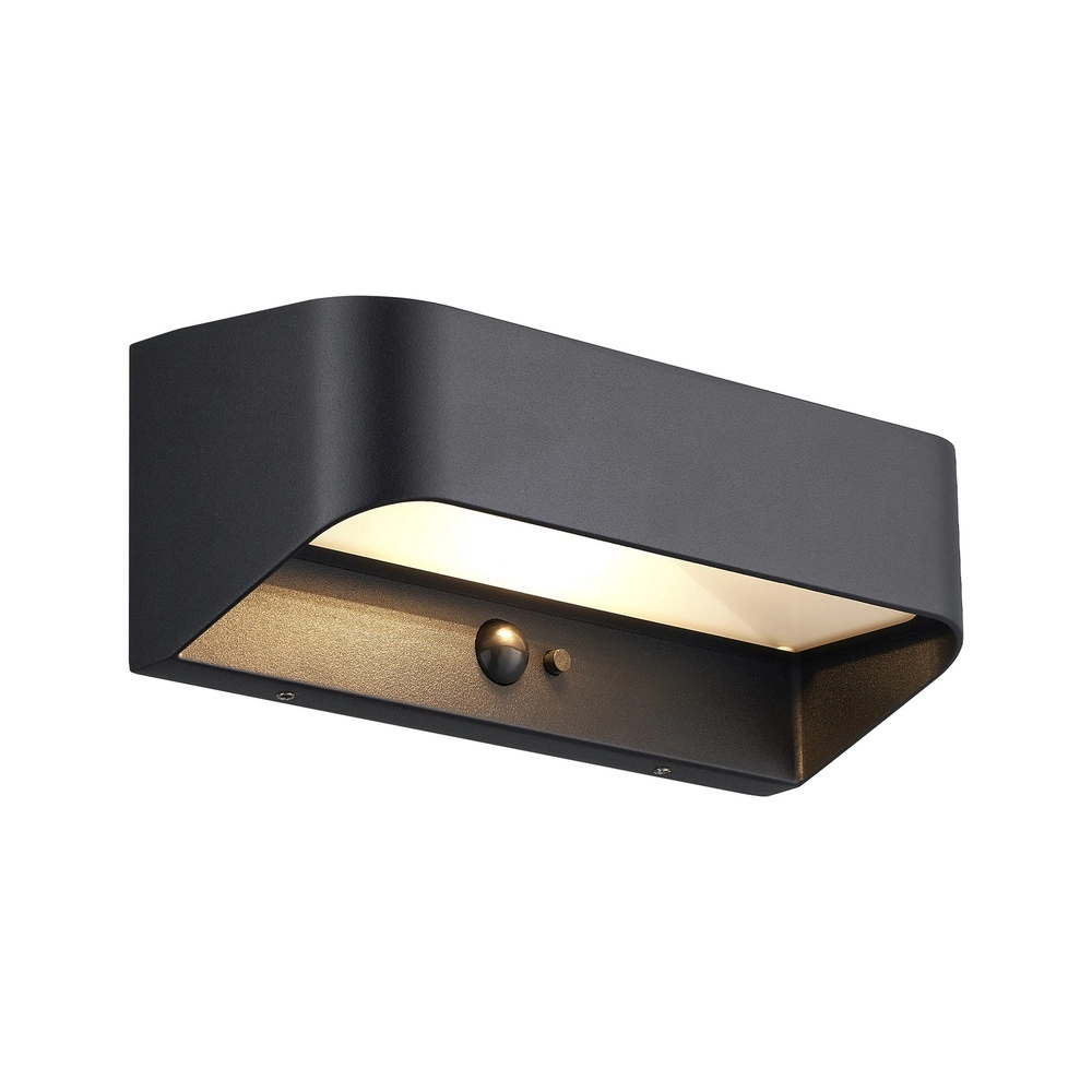 Zwarte Marcellio Solar  lamp met sensor Nordlux 5704924025570