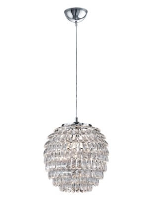 Hanglamp Petty met kristal 35cm Trio 4017807288285