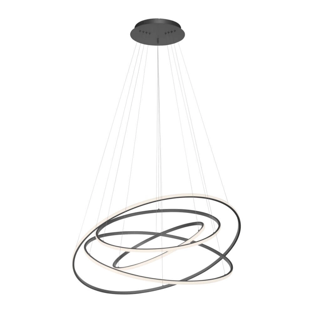 Moderne hanglamp Tessara antraciet Paul Neuhaus 4012248372654