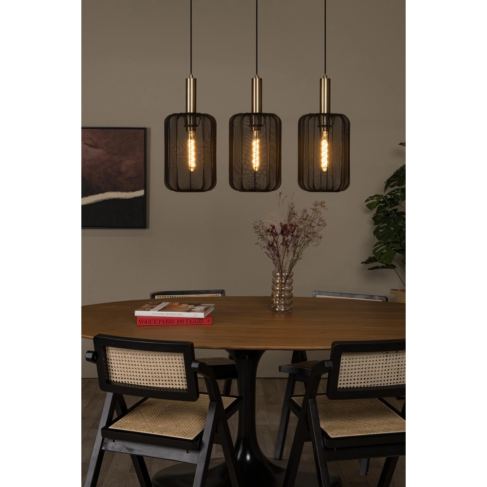 Hanglamp 3-lichts Corina zwart Lucide 5411212032027