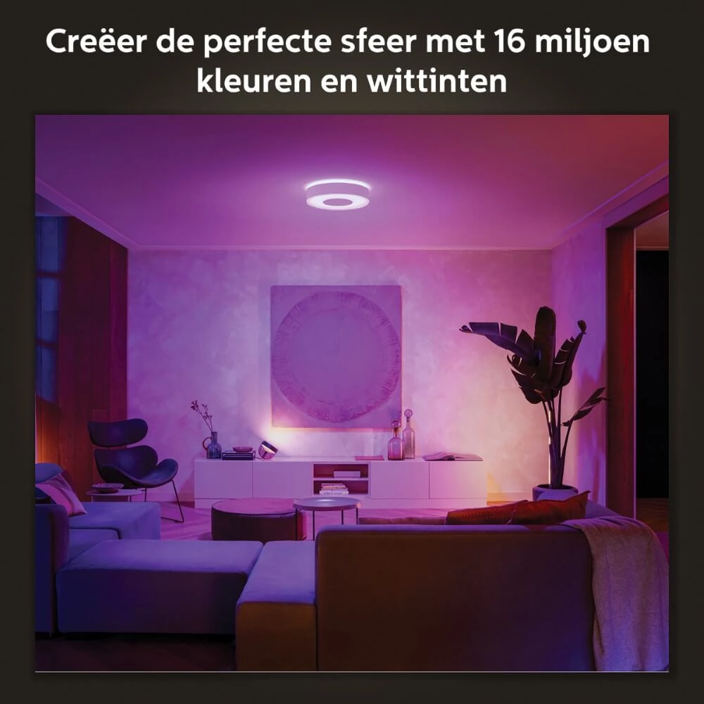 Plafondlamp Hue Infuse M - White and color Ø 38,1cm wit Philips 8718696176498
