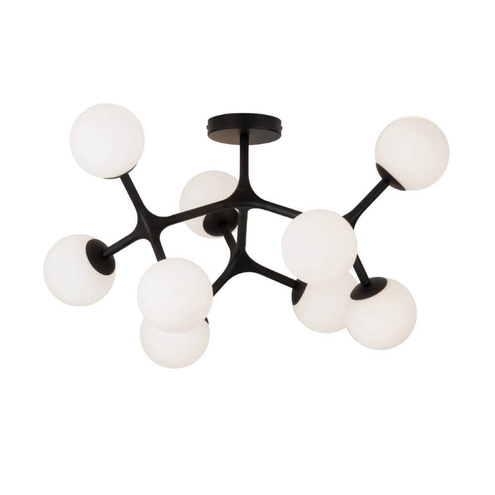 Design plafondlamp Maragall 9-lichts zwart