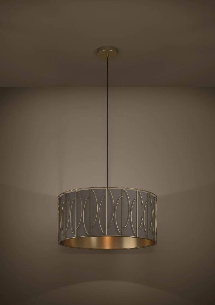Moderne hanglamp Corojal cappuccino met goud Stars of Light 9008606243181