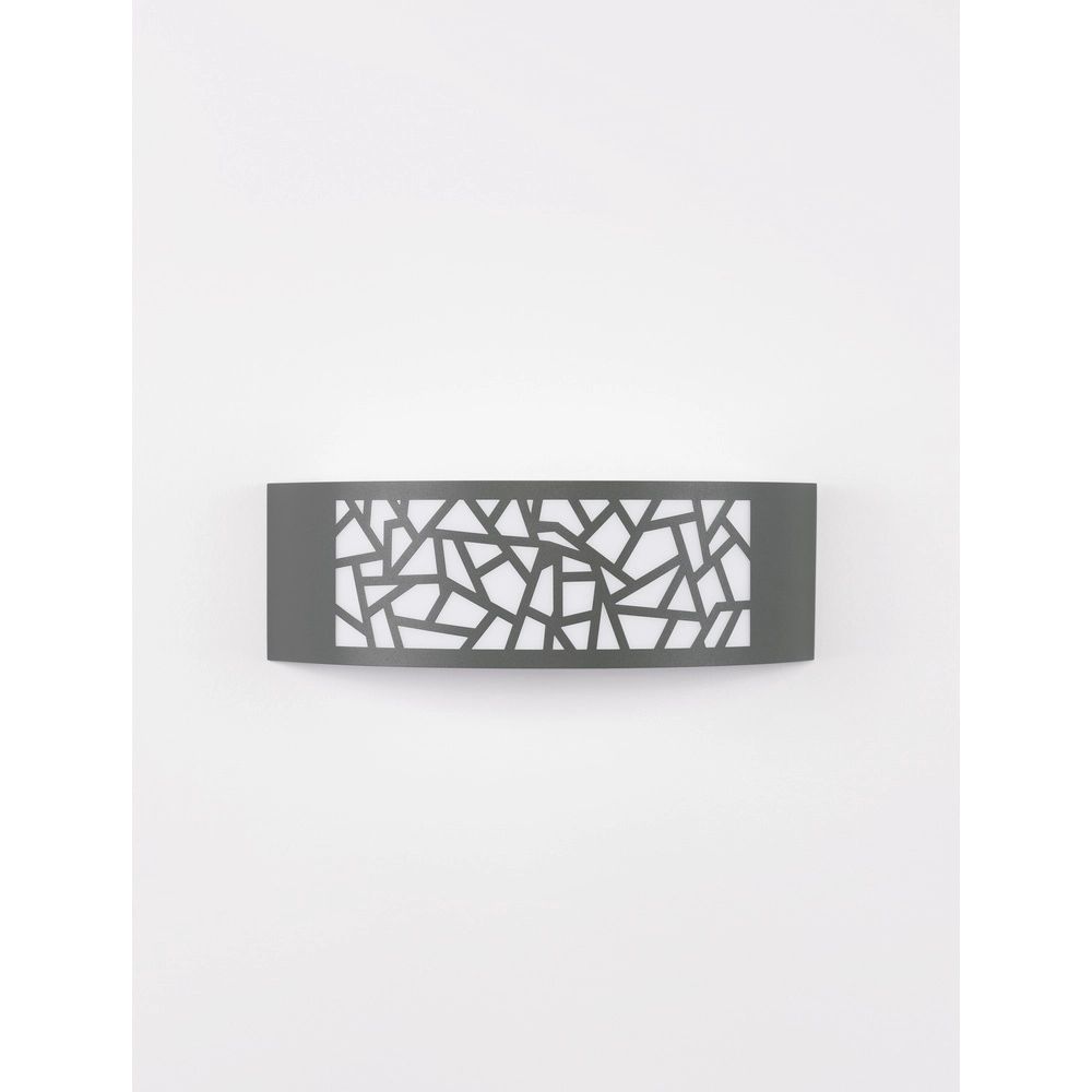 Grijze wandlamp Zenith ovaal Lyora 5212017435521