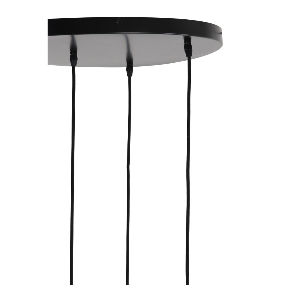 Vide hanglamp Lekar 5x E27 - messing met smoke glas Light & Living 8717807604585