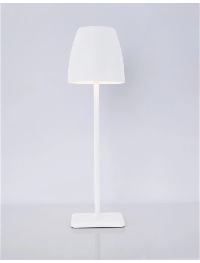 Oplaadbare tafellamp Colt 38cm wit Lyora 5212017425492