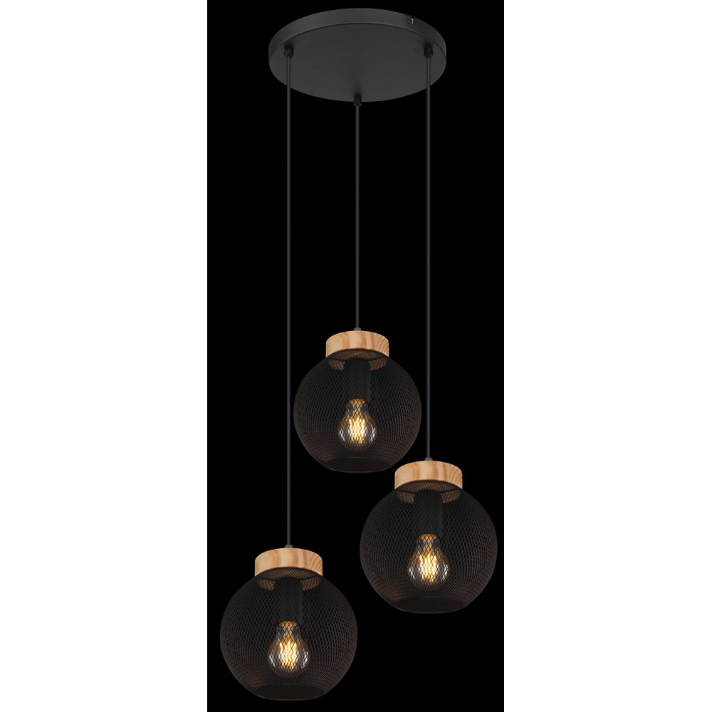 Zwarte hanglamp Pablo gaas Globo 9007371417551