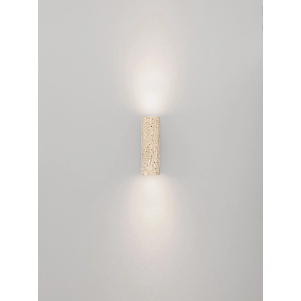 Design wandlamp Olvio zand bruin travertin Lyora 5212017495839