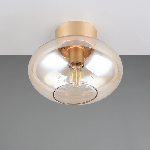 Plafondlamp Sidera amber Ø 26cm Trio 4017807697261
