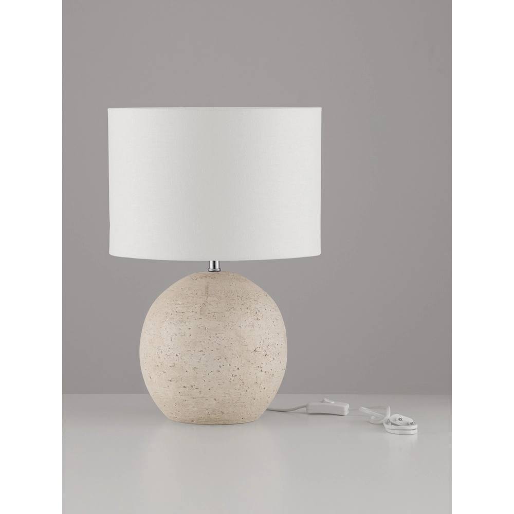 Tafellamp Nagomi beige met crème kap Lyora 5212017468222
