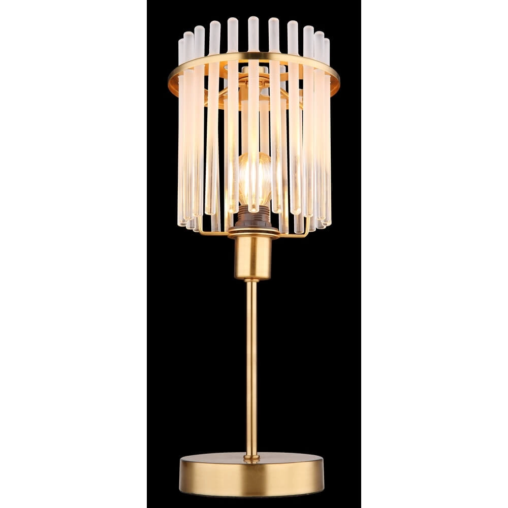 Gouden tafellamp Gorley met glas Ø 15cm Globo 9007371449811