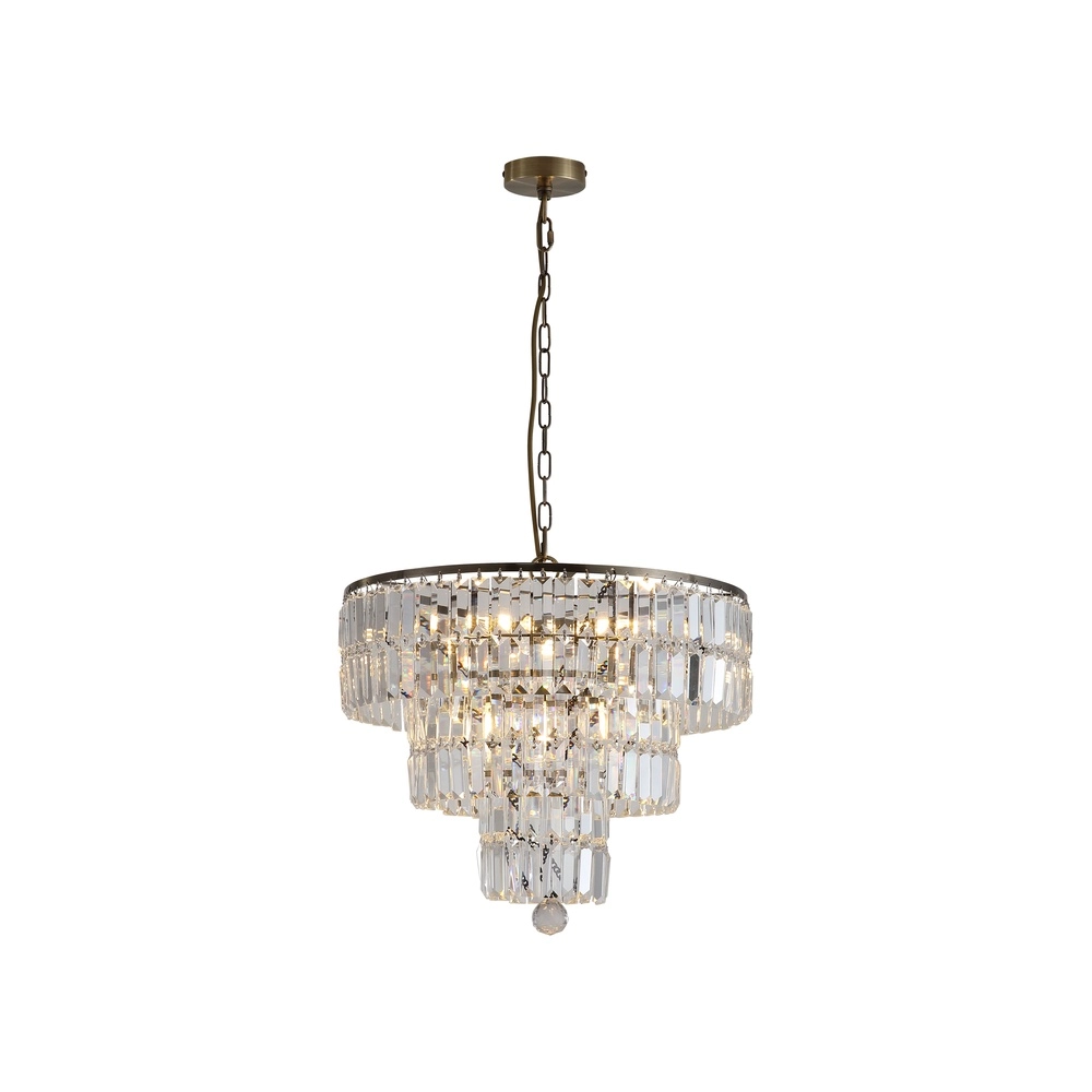Kroonluchter Empire antiek messing Ø 50cm