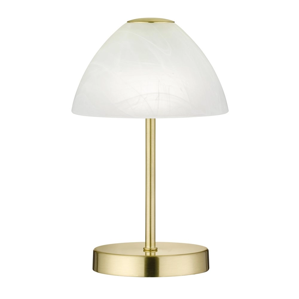 LED tafellamp Queen 24cm messing mat