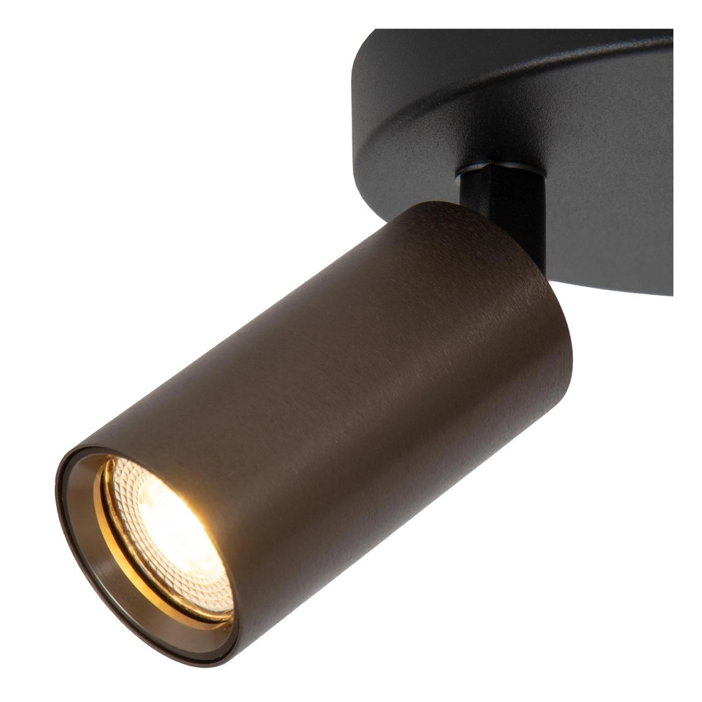 Plafondspot Ritmo mini GU10 2-lichts koffie bruin Lucide 5411212093998