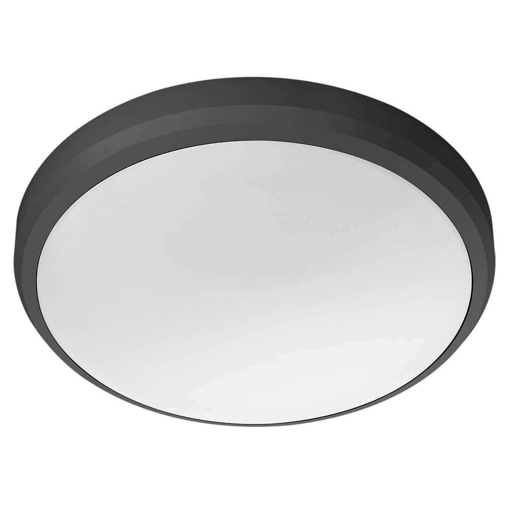 Zwarte plafondlamp Doris met led