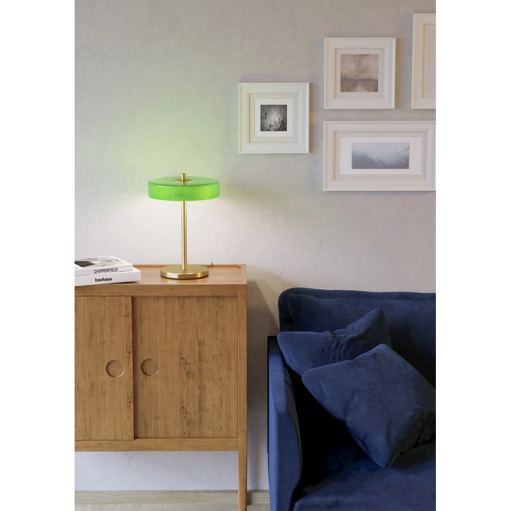 Design tafellamp Salve geelkoper gebordsteld met groen Eglo 9008606399444