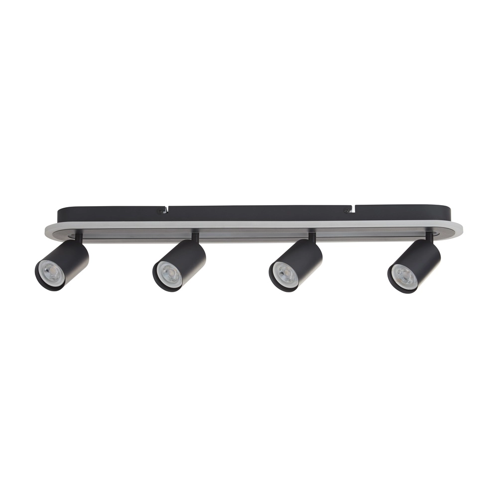 Plafondlamp San Diego 4-lichts zwart Searchlight 5053423302096