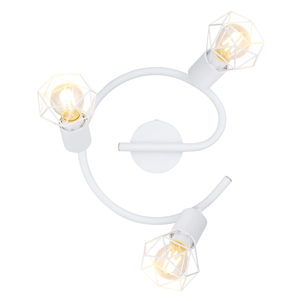Plafondlamp Xara I 3-lichts wit Globo 9007371400997