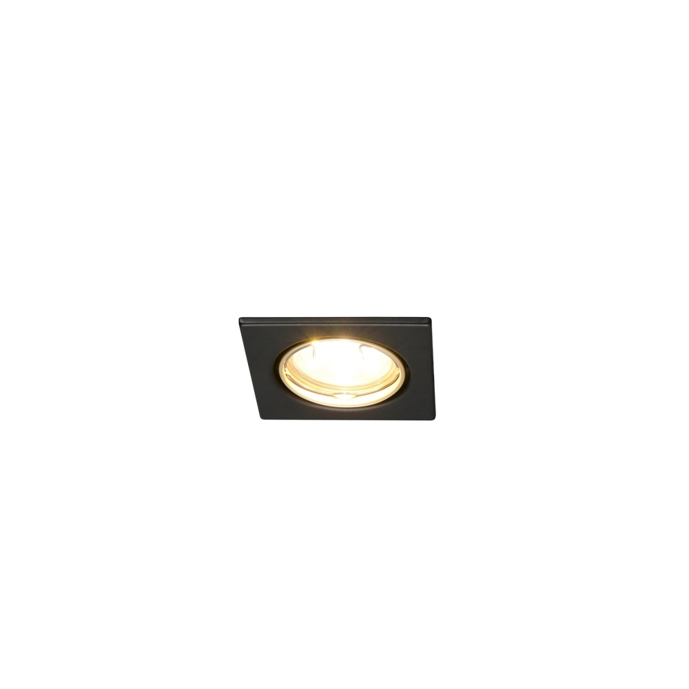 Design spot Jura inbouw vierkant zwart