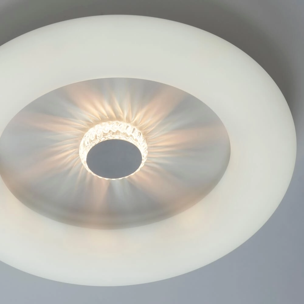 Ronde plafondlamp Vertigo wit Ø 50cm Just Light 4043689992408