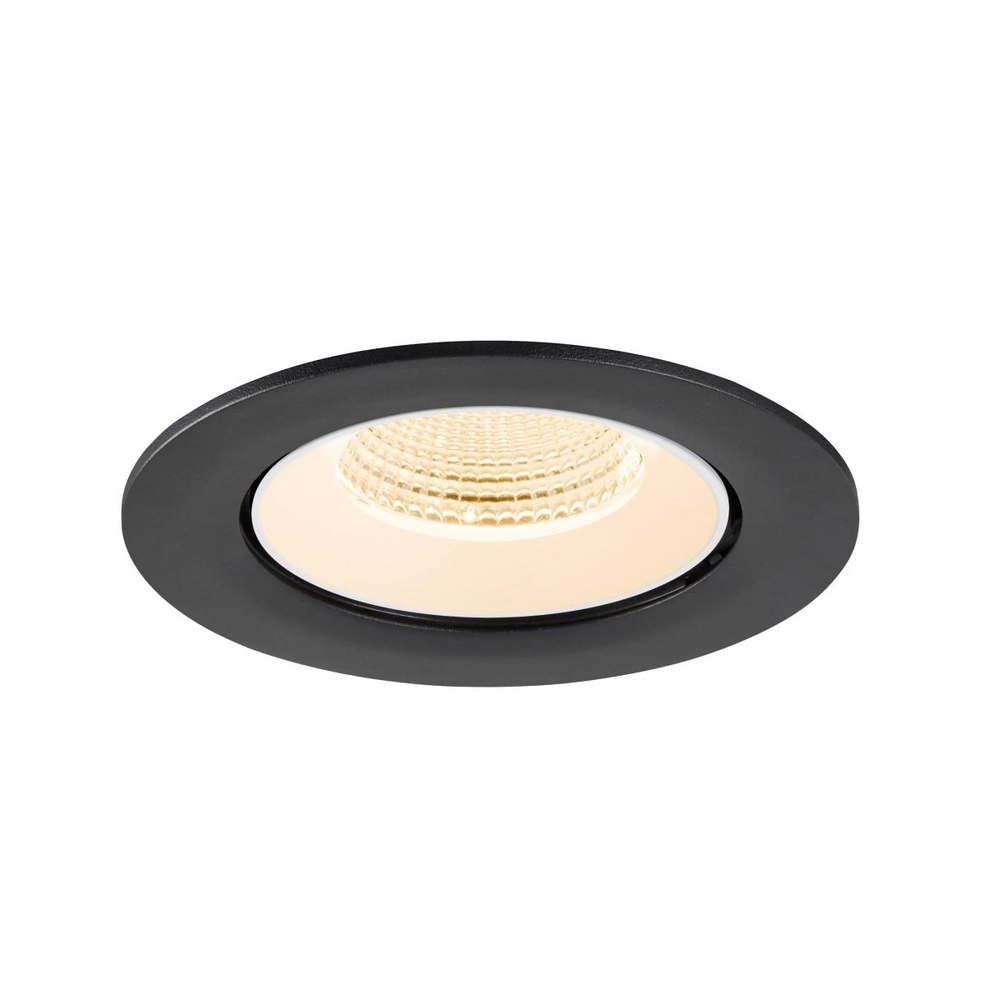 Inbouwspot Numinos Gimble L zwart/wit 2700K - 55gr SLV 4024163310444