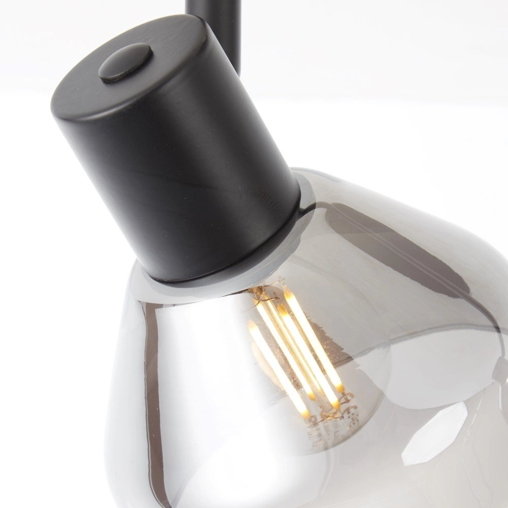Design plafondlamp Reflekt 2-lichts zwart Brilliant 4004353351723