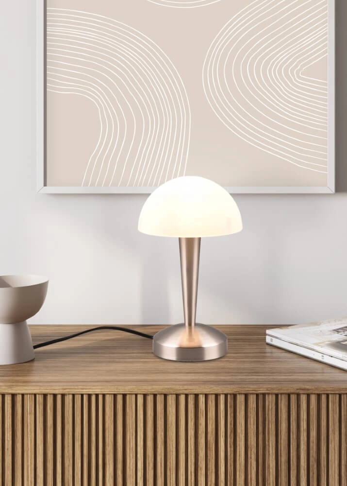 Nikkel tafellamp Canaria design Trio 4017807574968