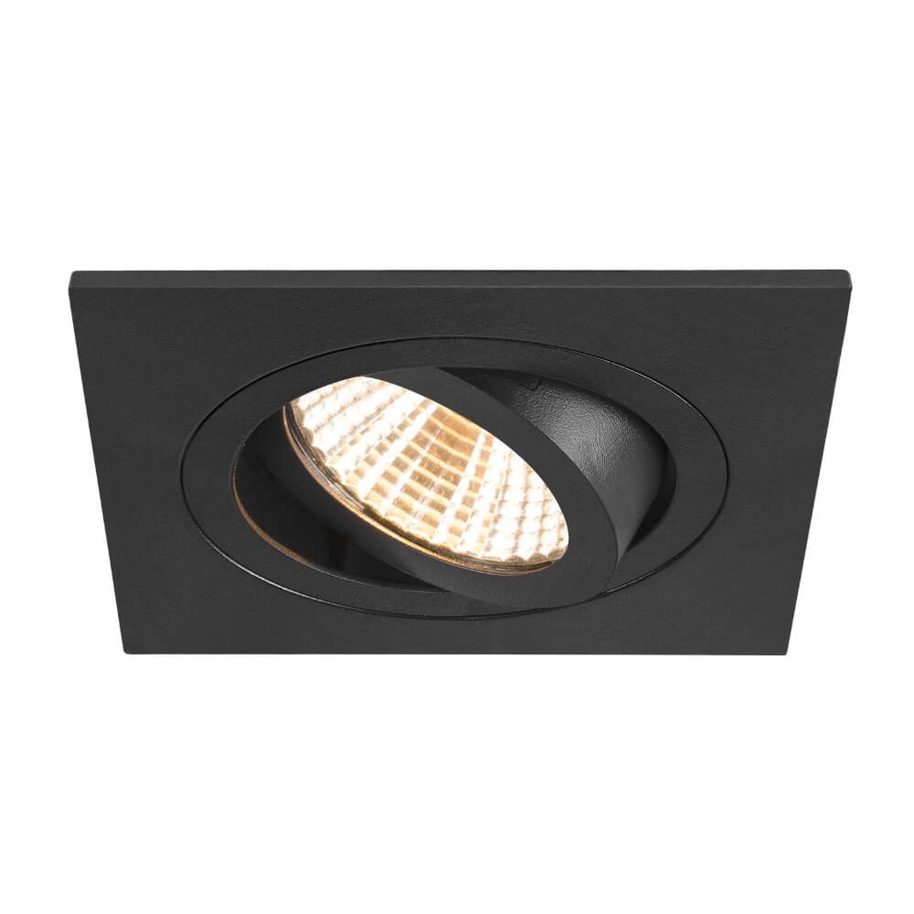 Inbouwring New Tria 75 vierkant zwart - zonder fitting SLV 4024163276498