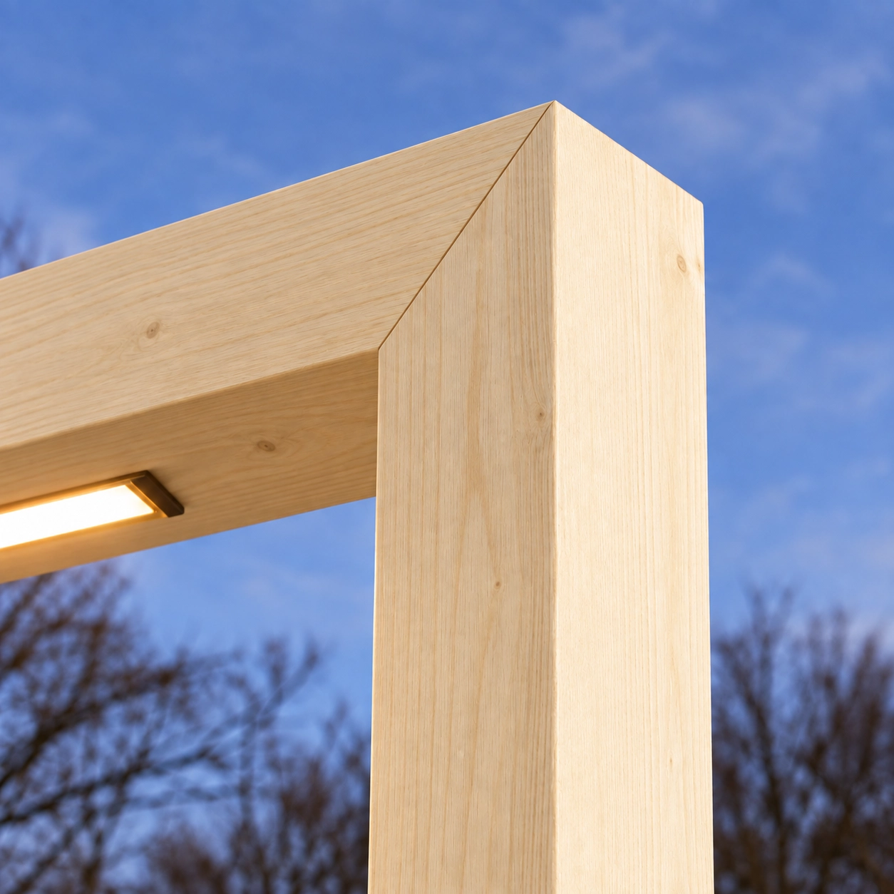 Houten lantaarn Angelo Accoya - 4M - PH08 - 3000K Timberlab 8716803513556