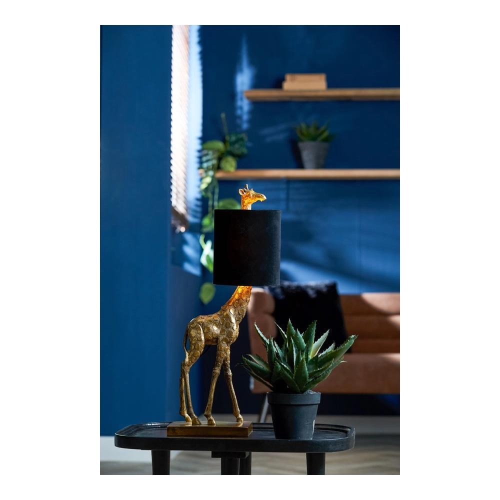 Schemerlamp Giraffe 61cm brons met zwart Light & Living 8717807609412