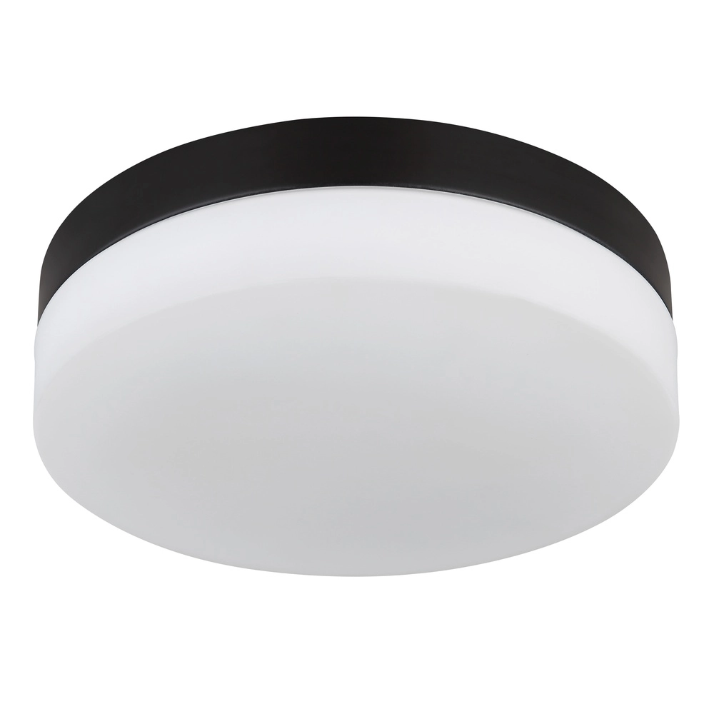 Design plafonniere Vranos zwart voor buiten Ø 24cm Globo 9007371437764