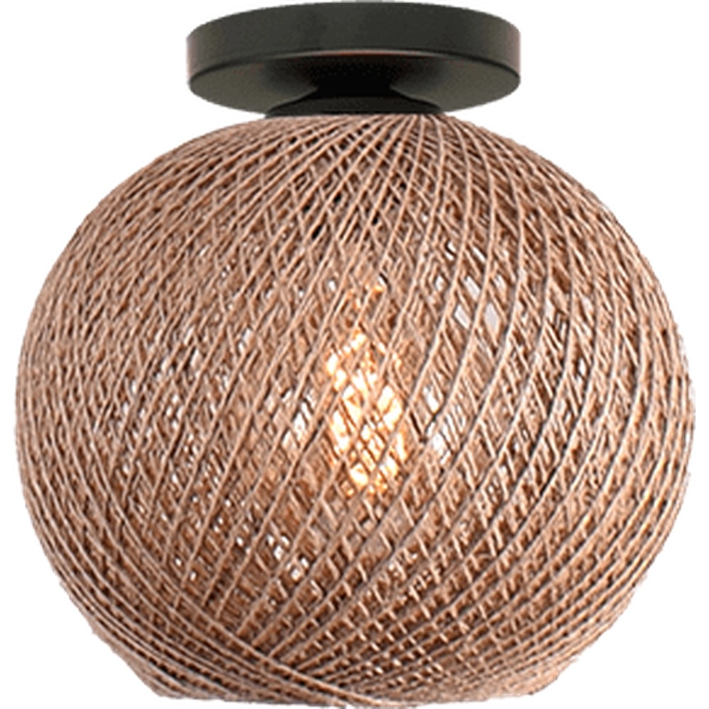 Plafondlamp Corda rotan Ø 20cm